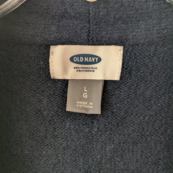 Old Navy Women Sweater Wrap Coat Stripped - Picture 2 of 16